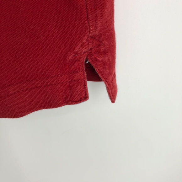 Abercrombie & Fitch Mens Relaxed Polo Shirt Size Small Red Moose Embroidered - Picture 4 of 13
